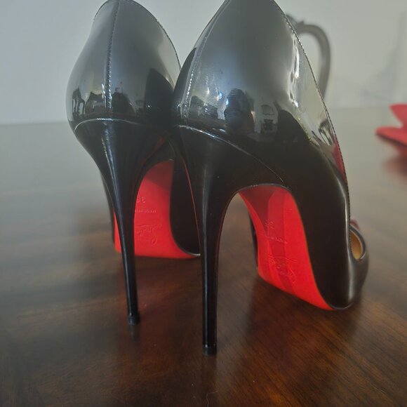 Christian Louboutin So Kate Size 36 120mm Black Patent Heels - Picture 2 of 6